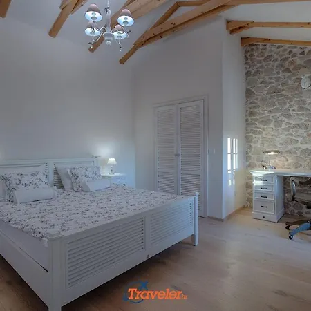 Beautiful Stone With Swimming Pool, Sauna And Large Garden By Traveler Tourist Agency Krk Id 2225 Vila