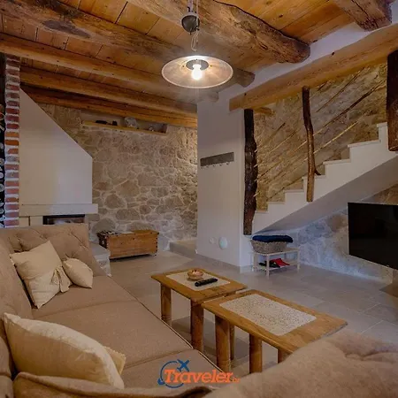 Vila Beautiful Stone With Swimming Pool, Sauna And Large Garden By Traveler Tourist Agency Krk Id 2225 *