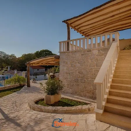 Beautiful Stone With Swimming Pool, Sauna And Large Garden By Traveler Tourist Agency Krk Id 2225