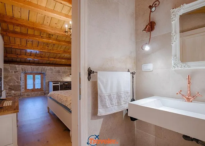 Beautiful Stone With Swimming Pool, Sauna And Large Garden By Traveler Tourist Agency Krk Id 2225 * Gabonjin