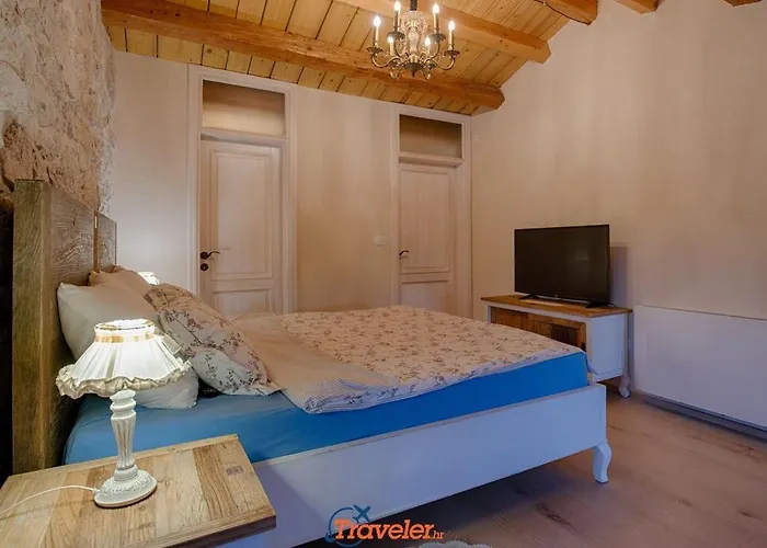 Beautiful Stone With Swimming Pool, Sauna And Large Garden By Traveler Tourist Agency Krk Id 2225