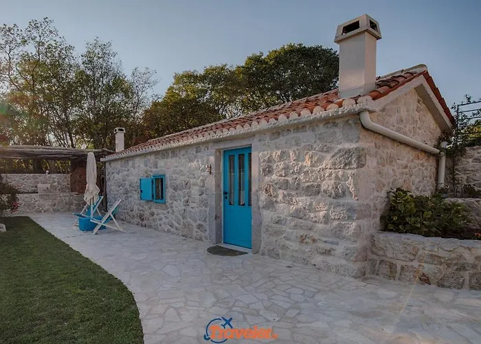 Beautiful Stone With Swimming Pool, Sauna And Large Garden By Traveler Tourist Agency Krk Id 2225 Villa *